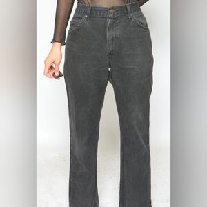 Lee Jeans Vintage Black Stonewash Denim Pants 90s Size 11 MED